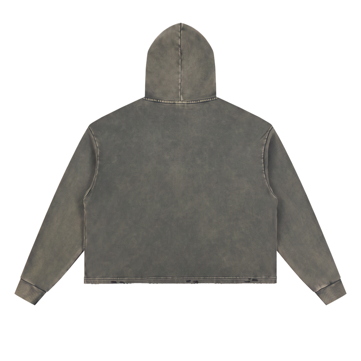 ABYDE Vintage Washed Frayed-Hem Hoodie