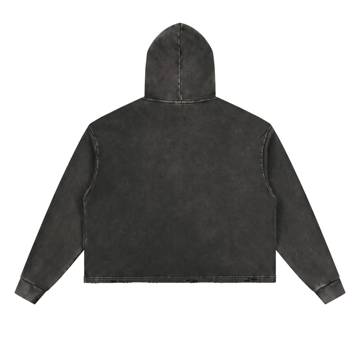 ABYDE Vintage Washed Frayed-Hem Hoodie